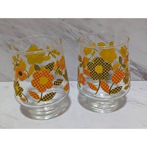 Vintage 1960's Hazelware Drinking Glasses